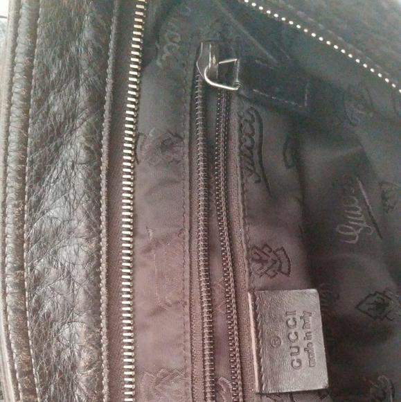AUTHENTIC VINTAGE GUCCI GUCCISSIMA LEATHER MESSENGER CROSSBODY BAG BROWN - Picture 5 of 10